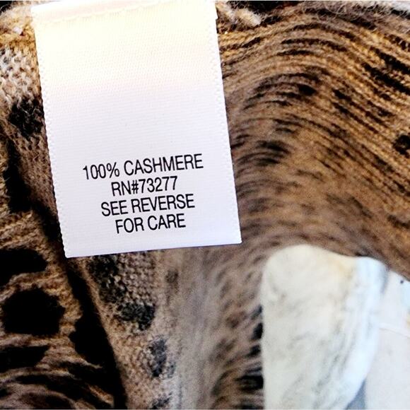 APT 9 CASHMERE BROWN/BLACK LONG SLEEVE BUTTON DOWN SWEATER SIZE SMALL - Picture 7 of 7